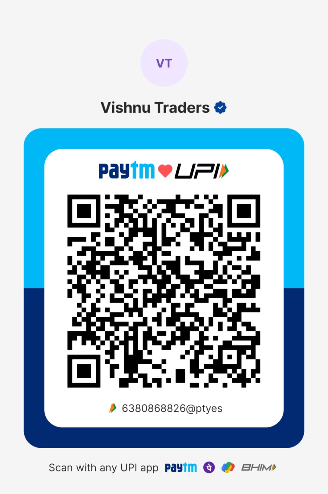 UPI QR code